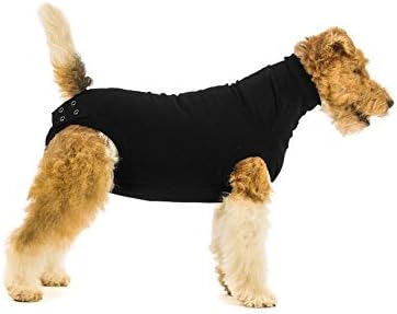 Suitical Recovery Suit for Dogs in color Black - size Small by Suitical