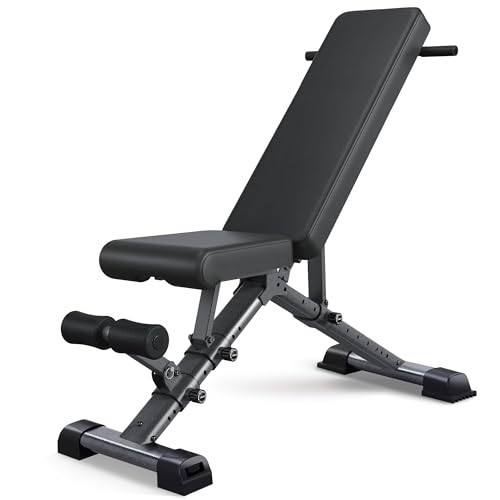 BARWING Best Adjustable Weight Bench For Home Gym, With 11 Backrest Positions & 5 Seat Adjustments, 1000 Lb Capacity Incline Decline Bench For Dumbbell Bench Press, Full Body Strength Training at Amazon