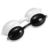 Termation UV Eye Protection Tanning Goggles Eyeshields, Laser Safety Goggles, Black & White (2 Pack)
