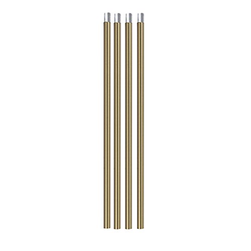 VINLUZ 10 Inches Pendant Extension Rods for Chandelier, Brass Accessory