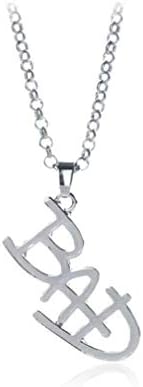 Acccity Necklace Michael Jackson Memorial Necklace Bracelet Letter MJ Jewelry