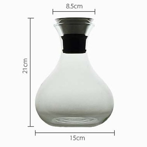 Artcome 1.4 Liter Heat Resistant Borosilicate Glass Water Carafe Pitcher with Stainless Steel Flow Lid