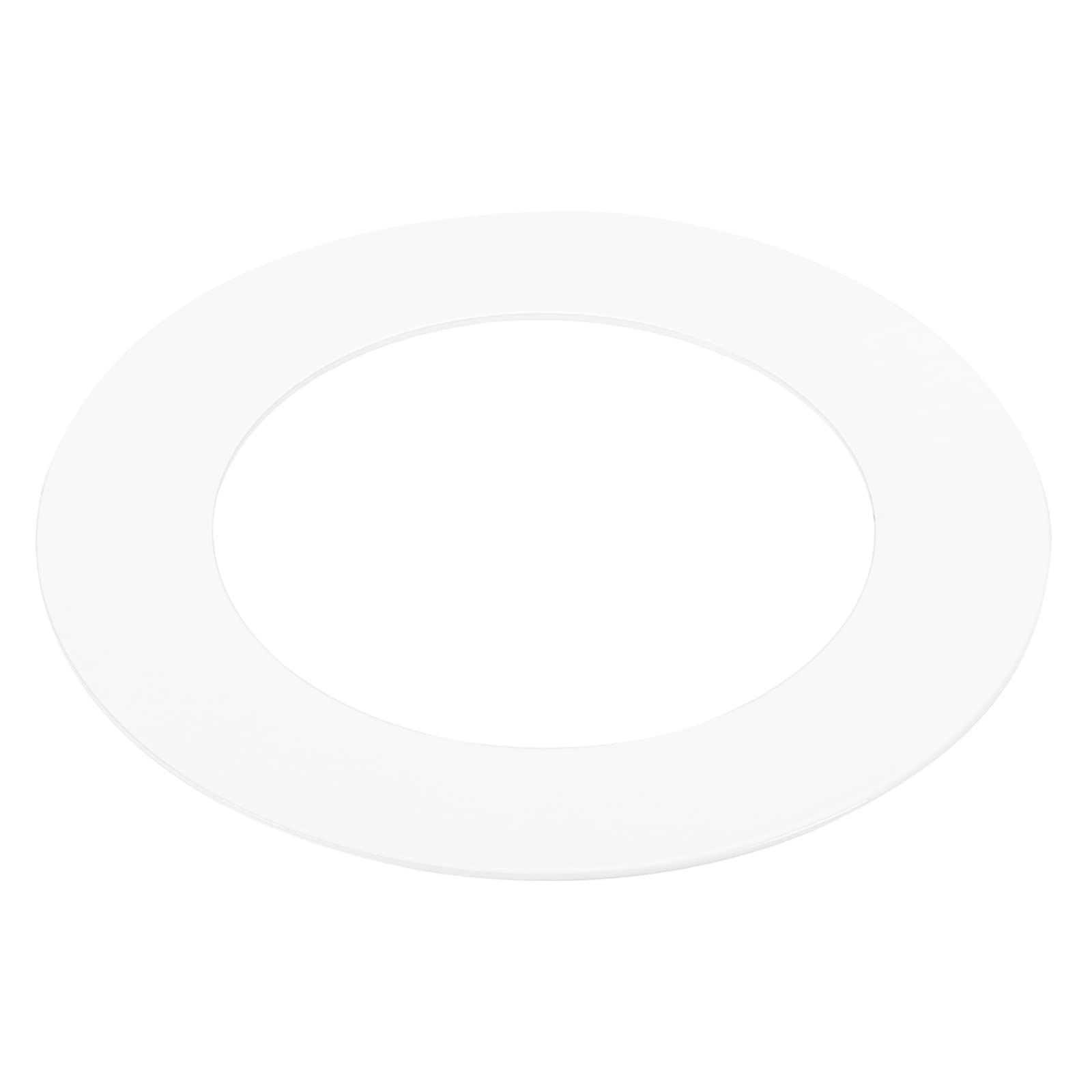 PATIKIL 2.2" ID 3.4" OD Light Trim Ring, White Goof Ring Matte Circular Light Cover Lighting Fixture for Ceiling Wall Recessed Can Downlights