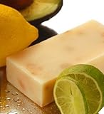 Beauty and the Bees West Indian Lemon Lime & Avocado Soap | All Natural | Excellent for Dry or Sensitive Skin | Made With Tasmanian Leatherwood Honey | Handmade in Tasmania Australia