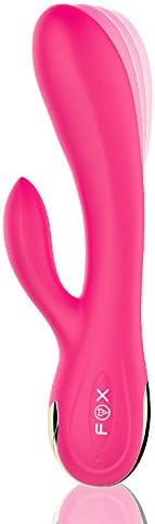 Weyes Vibrating G-spot Rabbit Massager - Intelligent Heated 7 Speed Frequency Dual Motor Stimulation Vibrator Massager Wand for Women (Pink)