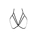 Mallcat Harness Bra Elastic Bra Strappy Hollow Out Bustier