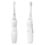 Little Martin’s Baby Electric Toothbrush- for Infants Toddler Kids- with LED Light & Auto Timer for Training – Sonic Soft Vibrating - Battery Operated - Silicone Brush Head for Teething Included