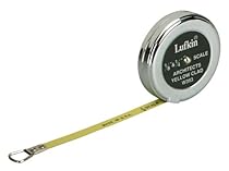 Lufkin W393 1/4-Inch by 5-Foot Architect-Foot Pocket Scale