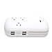 Ceptics 150W Travel Voltage Converter with 3 Outlets + 4 USB inputs - Frustration-Free Packaging