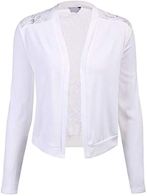 Concep Women S Lace Shrug Long Sleeve Open Front Cardigans Bolero