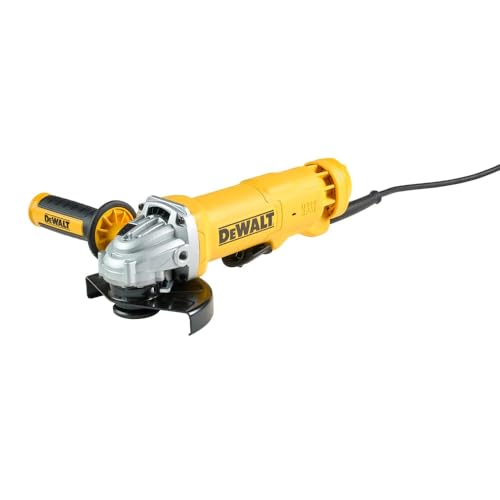 Dewalt Dwe4233-Qs Meuleuse Ø 125 Mm, 1400W, Interrupteur Palette Filaire, Vitesse À Vide 11500 Tr/Min, M14, Poignée Latérale Anti-Vibrations Et Multi-Positions