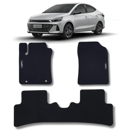 Tapete Carpete HB20S Sedan Com Traseiro Inteiriço 2023 2024 2025 2026