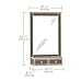 Sauder Shoal Creek Mirror Color: Oiled Oak