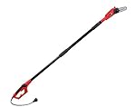 PowerSmart PS6108 6 Amp Corded Extending Pole Saw with Automatic Lubrication System, 8", Red