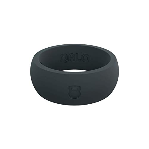 QALO Men's Classic Rubber Silicone Ring, Rubber Wedding Band