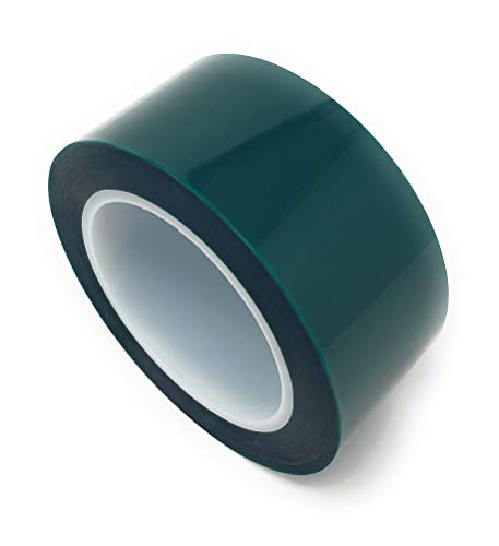 APT, (2'' X 72 Yds, Green), 2 Mil Polyester Tape with Silicone Adhesive, Mylar Tape, high Temperature Tape, 3.5 mil Thickness, Powder Coating, E-Coating, Anodizing, high Temp Masking.(2 inch) - Thumbnail 4