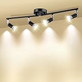 HURYEE Track Lighting Kit, 4 Head Foldable Ceiling