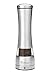 Vistella Manual Salt and Pepper Grinder Mill Set - Adjustable Coarseness - Acrylic Spice Container and Stainless Steel Body