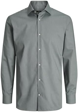 Jprblaparker Camiseta L/S Noos, Blanco Brillante, M