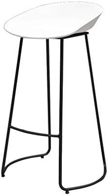 XLZ Bar Stool, Modern Bar Chair, PP Plastic Chair And Wrought Iron Scaffolding, Suitable for Counter Chairs, Kitchen Breakfast Bar, 2 Colors, 3 Sizes Footrest,Breakfast bar stool