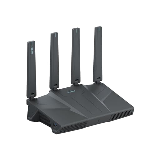 GL.iNet GL-BE6500 (Flint 3e) WiFi 7 Router, High-Speed WiFi Router for Wireless Internet w/VPN, 5 x 2.5G Ethernet Port for Fiber Optic Modem, Long Range Large Home, Business & Gaming Computer Routers | High-Speed Router, 5 x 2.5G Ethernet Port for Fiber Optic Modem, Long Range Large Home, Business & Gaming Computer Routers