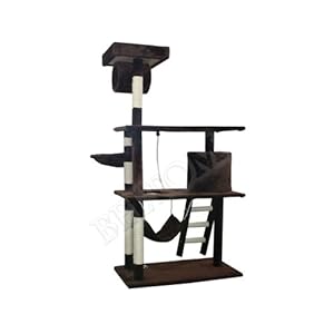 Beltom TIRAGRAFFI per Gatti Alto 141 CM. Gioco Completo Parco Giochi Cuccia Gatto Nuovo GRAFFIATOIO SISAL Albero CUCCE…