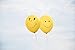 MESHA Latex Balloons 74PCS Emoji Smiley Face Balloons 10 Inch Yellow Party Balloons
