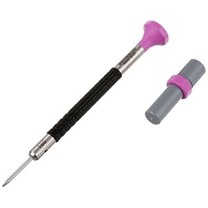 Bergeon 55-686 6899-AT-160 Stainless Steel Ergonomic 1.60mm Screwdriver with Spare Blades Watch Repair Kit