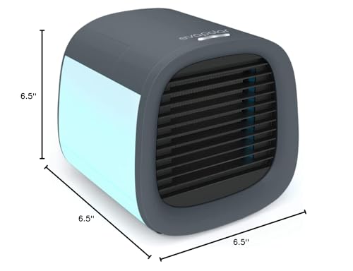 Evapolar evaCHILL Portable Air Conditioners - Portable AC Unit - Small Personal Evaporative Air Cooler & Fan for Desk, Office, Car, Camping, Grey
