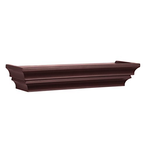 Kiera Grace Madison Contoured Wall Ledge & Shelf, 16-Inch, Burgundy