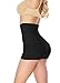 La-Reve Womens Hi-Waist Boyshort Shapewear - Body Shaper Panty, Black , Large