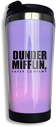 Uguccgi Dunder Mifflin Paper Lnc Personalized Mugs Text Personalized Name Engraved Coffee Mug Customized Name Mug Stainless Steel DIY Cup