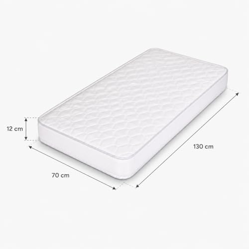 Vital Medical Mattress | Mattress for Back Support & Pressure Relief | Comfortable & Durable Bed Mattress | Single 130x70x12 cm