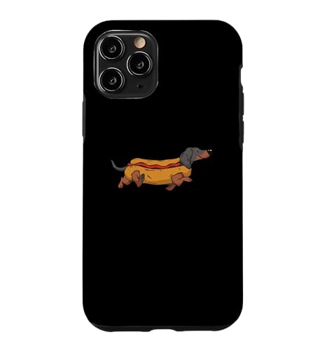 Funny Dachshund In Bun Weiner Hot Dog Cute Foodie Pun Case for iPhone 11 Pro