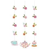 Tea Time Hanging Cutouts Danglers Party Decoration