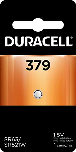 Duracell â€“ 379 1.5V Silver Oxide Button Battery â€“ long-lasting battery â€“ 1 count
