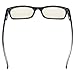 Anti Blue Light Computer Reading Glasses Reduce Eyestrain Eyeglasses Men Women(Black) without Strength
