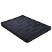 Serta Chestnut Double Sided Foam and Cotton Queen Futon Mattress, Black, Made in The USA