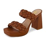 CUSHIONAIRE Women's Aurora braided platform sandal
