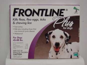 Frontline DFRLGPLUS 3-Pack 45 to 88-Pound Plus Dogs Flea and Tick Treatment, Large, Purple Frontline DFRLGPLUS 3-Pack 45 to 88-Pound Plus Dogs Flea and Tick Treatment, Large, Purple