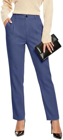 high waisted curvy fit dress pants sustainable $80 $100 keriffe Womens Bootcut Dress Pants High Waist Stretchy Business Work Casual Trousers with Back Pockets Office Slacks Amy Green at Amazon Women's Clothing store