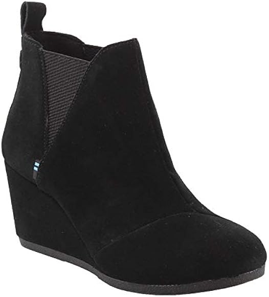 black suede toms wedges