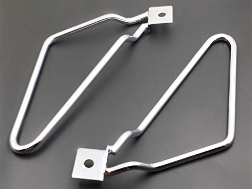 Chrome Saddle bag Support Bars Mounts Bracket For Harley Sportster XL883N Dyna