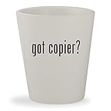 got copier? - White Ceramic 1.5oz Shot Glass