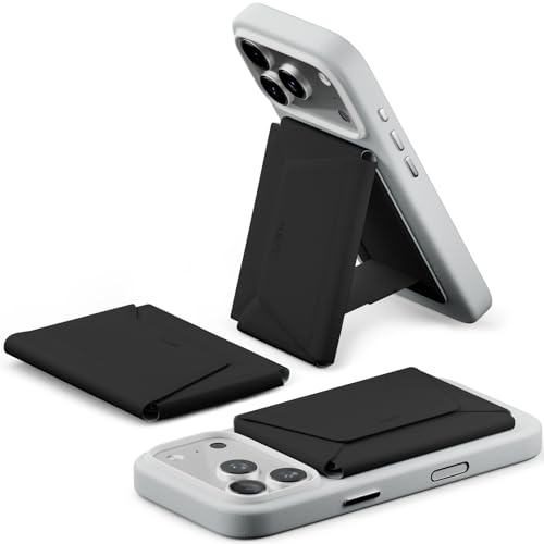 MOFT Magnetische Wallet, 8 Kartenhalter, Magnetischer Handyständer mit Zug-zum-Zugriff-Design, RFID-Blockierung, Winkelverstellung & MOVAS Minimalist