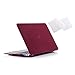 RUBAN Case Compatible with MacBook Air 11 Inch Release (A1370/A1465) - Slim Snap On Hard Shell Protective Cover and Keyboard Cover for MacBook Air 11, Wine Red