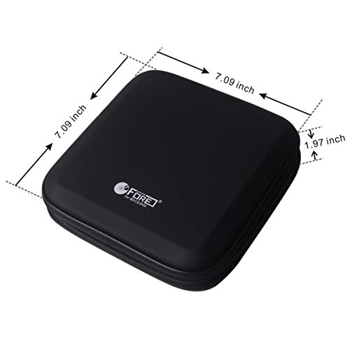 FORE 40 CD/DVD Disc EVA Storage Wallet Organizer Bag Color Black