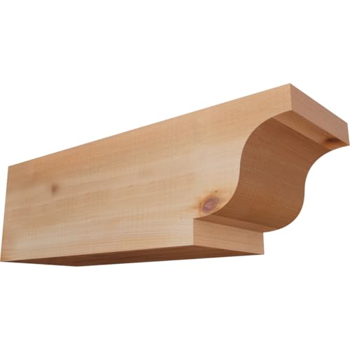 5 1/2"W x 6"H x 18"L Newport Smooth Rafter Tail, Western Red Cedar