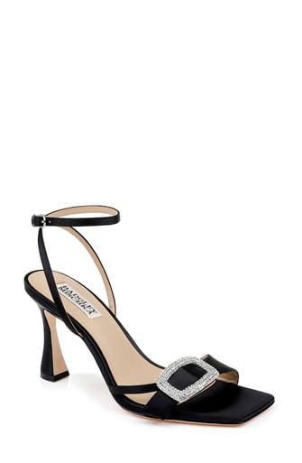 BADGLEY MISCHKA’S JUDITH HEELED SANDAL, CLAY, 10.0
