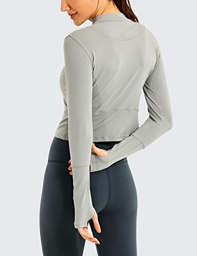 CRZ YOGA dames loopshirt thermo-functioneel shirt lange mouwen met halsritssluiting - Image 4
